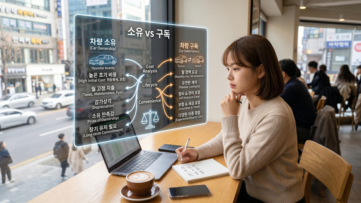 자동차 구매 및 구독 서비스 비교