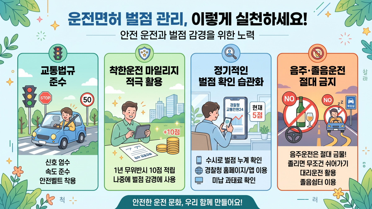 운전면허 벌점 조회 및 소멸 시기