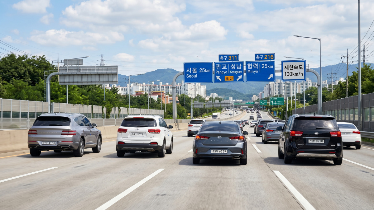 고속도로 1차로 정속주행