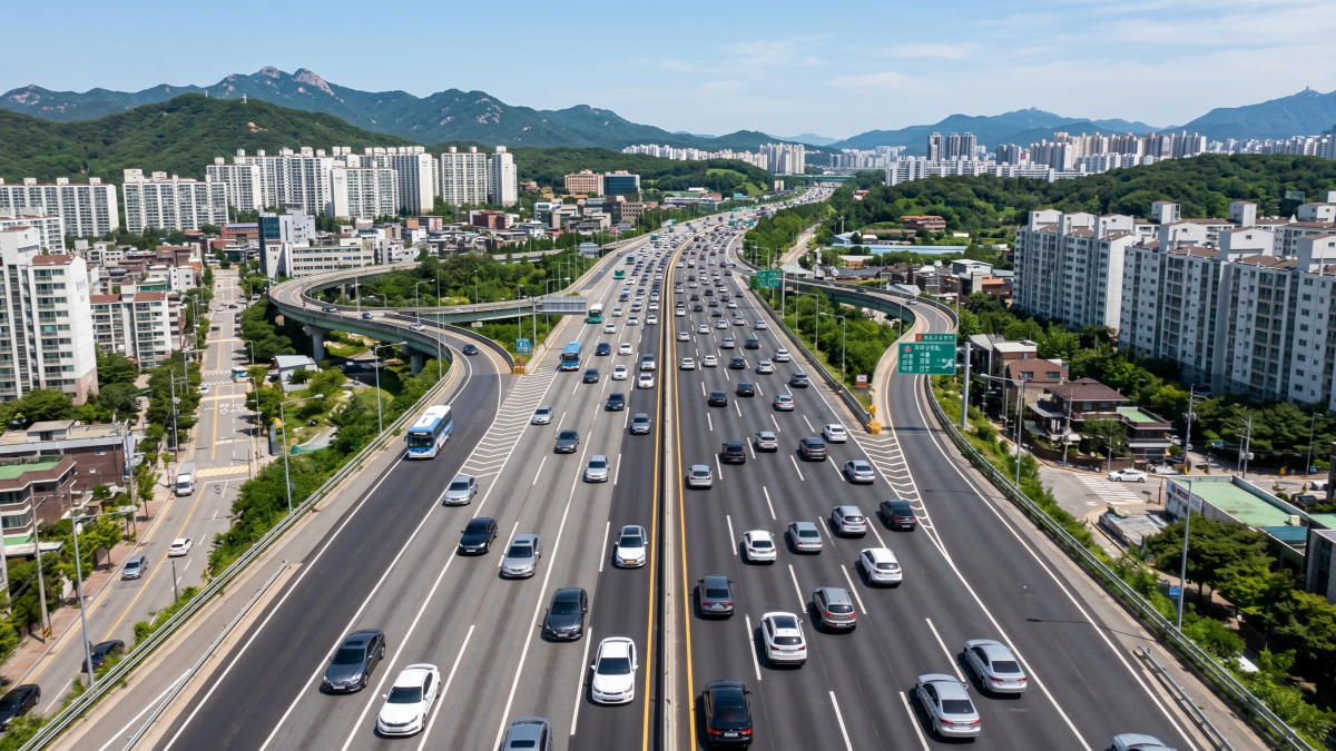 고속도로 1차로 정속주행