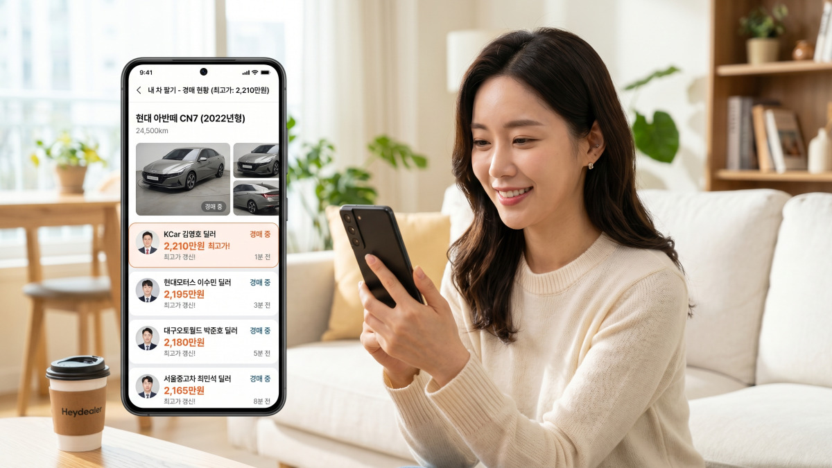 헤이딜러, 엔카, 케이카 비교