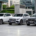 BMW X3, 벤츠 GLC, 볼보 XC60 모델의 외관 디자인 비교
